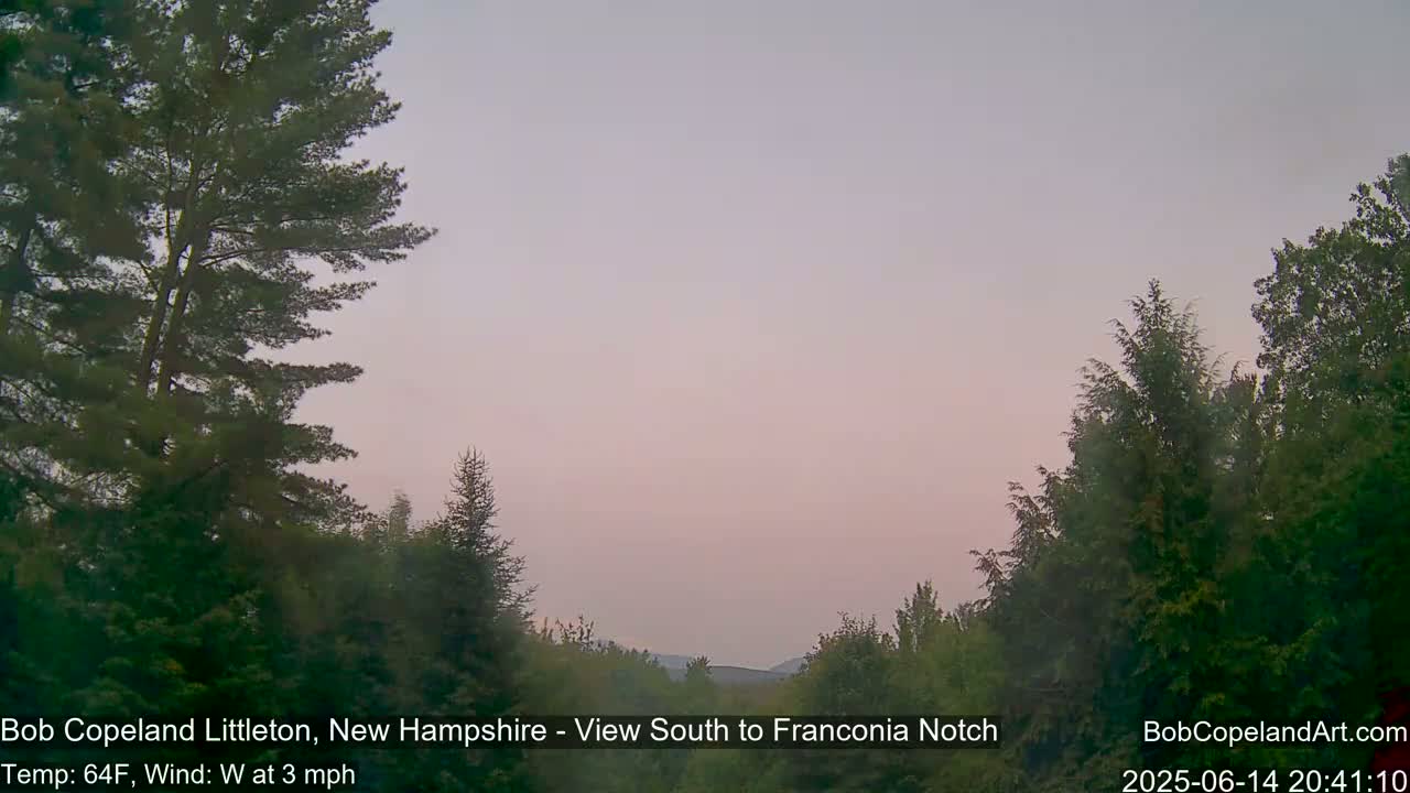 Franconia Sky Meteorology Live Cam - Littleton, New Hampshire, USA
