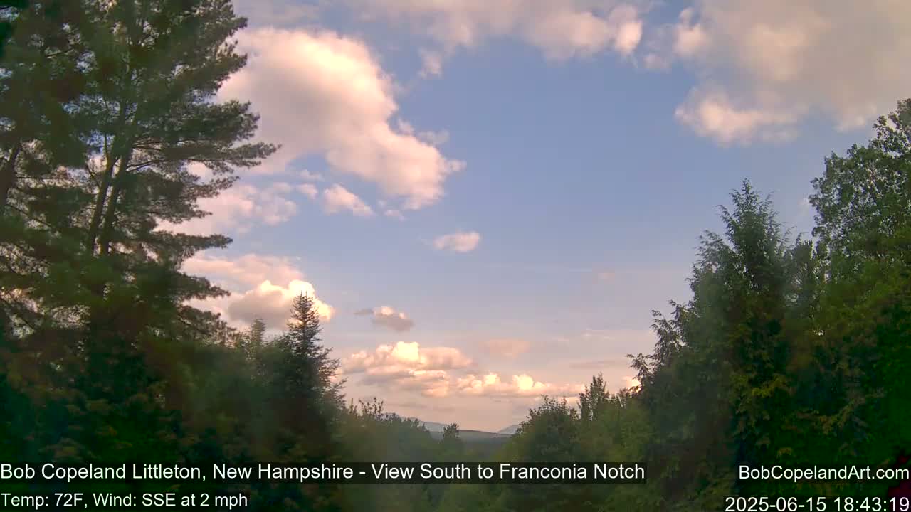 Franconia Sky Meteorology Live Cam - Littleton, New Hampshire, USA