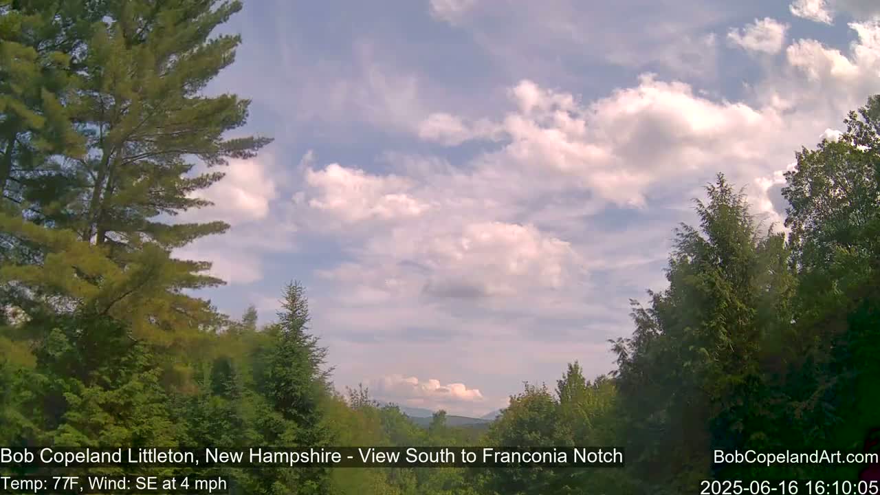 Franconia Sky Meteorology Live Cam - Littleton, New Hampshire, USA