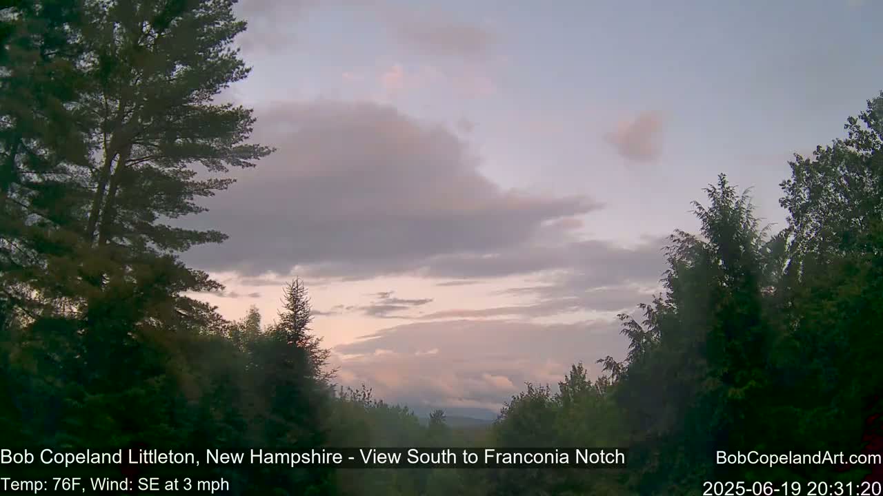 Franconia Sky Meteorology Live Cam - Littleton, New Hampshire, USA