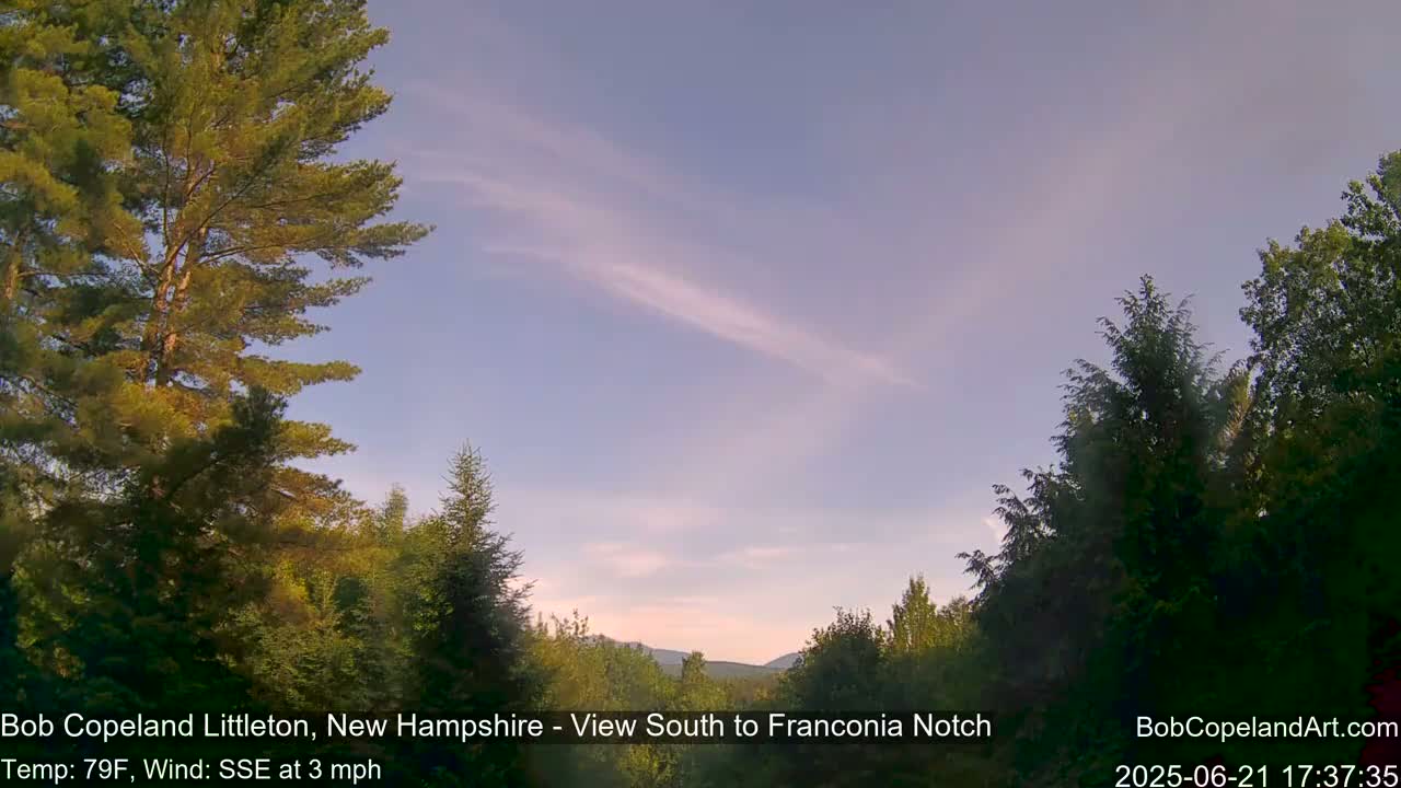 Franconia Sky Meteorology Live Cam - Littleton, New Hampshire, USA
