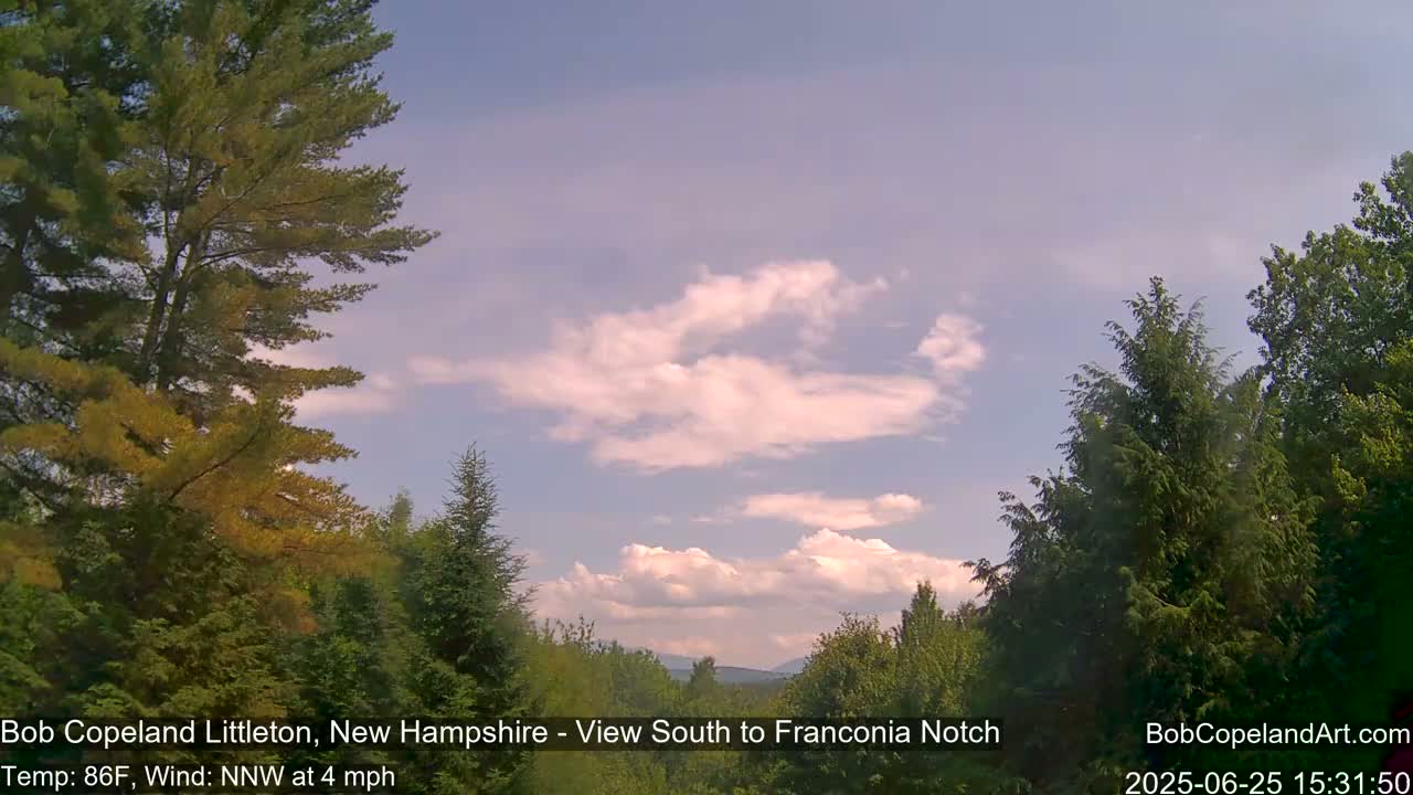 Franconia Sky Meteorology Live Cam - Littleton, New Hampshire, USA