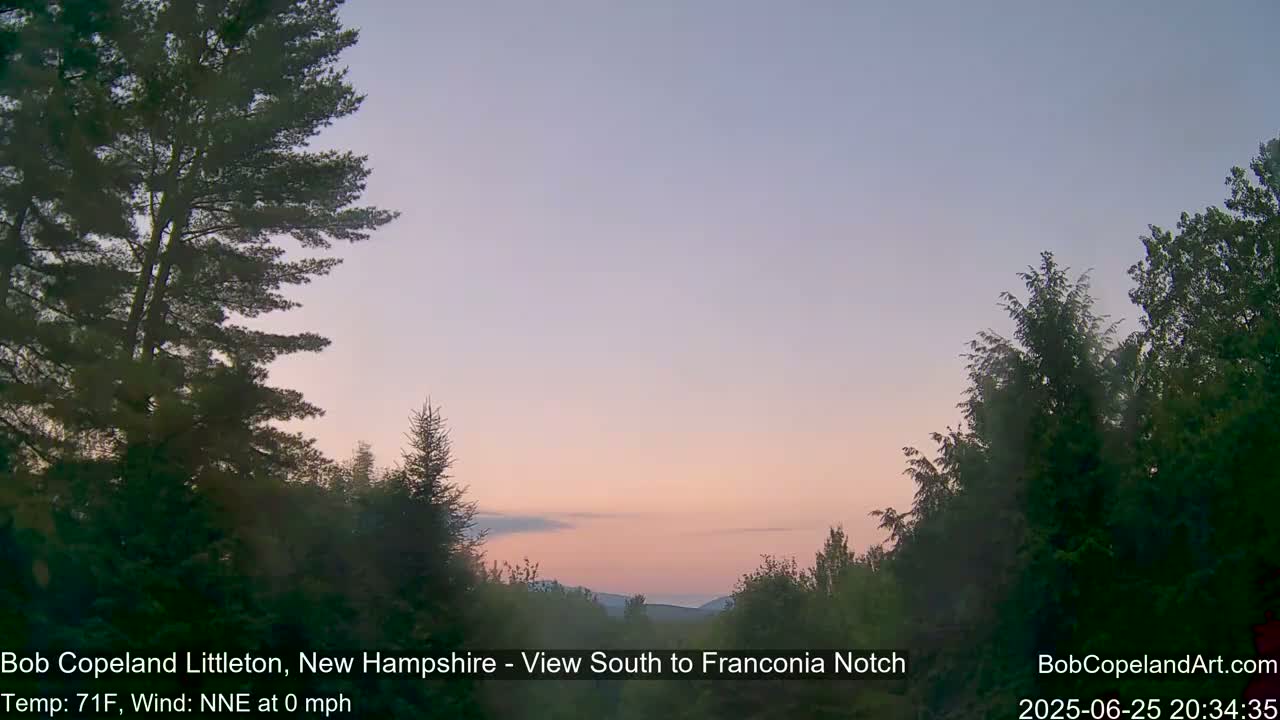 Franconia Sky Meteorology Live Cam - Littleton, New Hampshire, USA