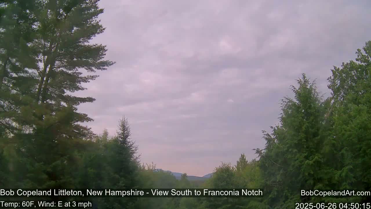 Franconia Sky Meteorology Live Cam - Littleton, New Hampshire, USA