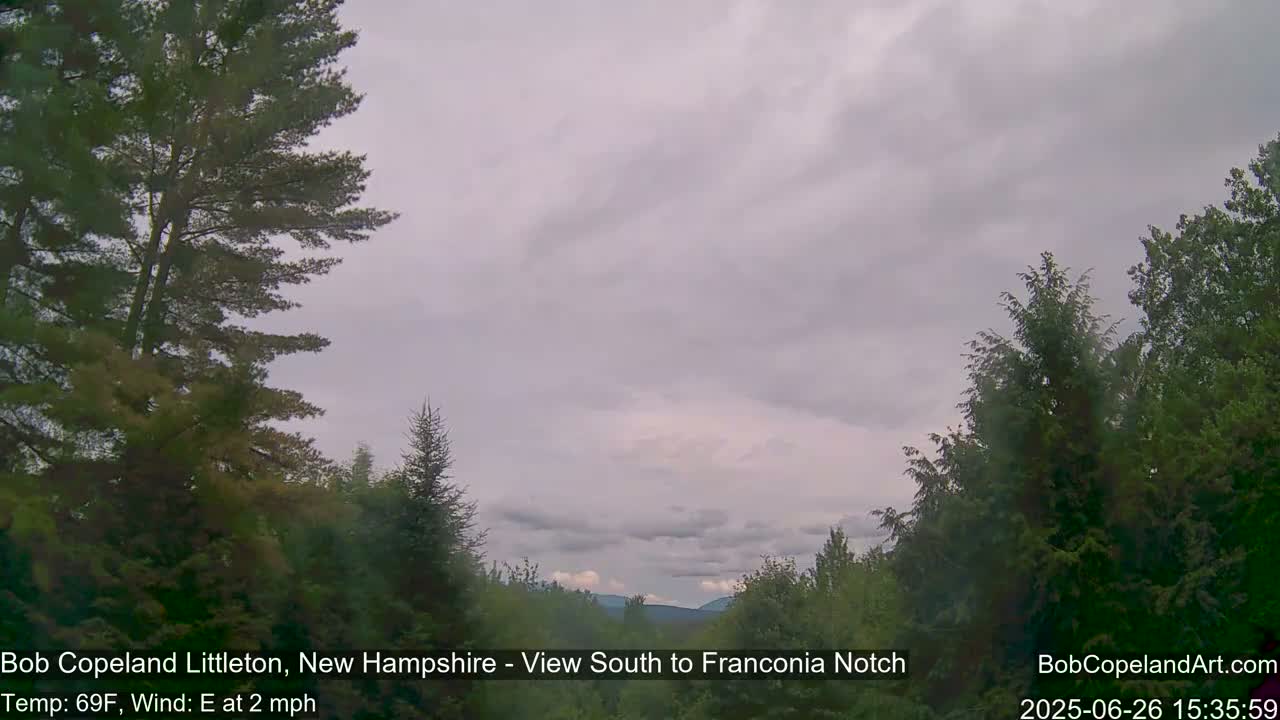 Franconia Sky Meteorology Live Cam - Littleton, New Hampshire, USA