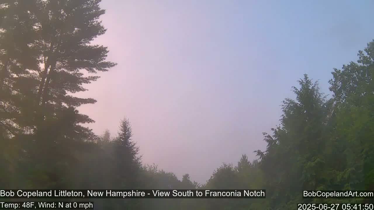 Franconia Sky Meteorology Live Cam - Littleton, New Hampshire, USA