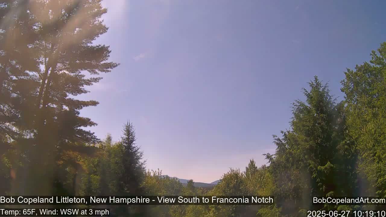 Franconia Sky Meteorology Live Cam - Littleton, New Hampshire, USA