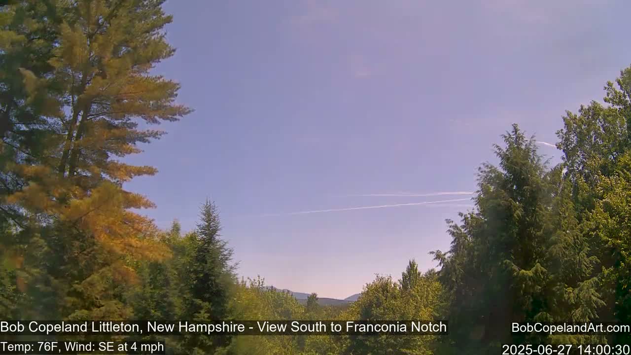 Franconia Sky Meteorology Live Cam - Littleton, New Hampshire, USA