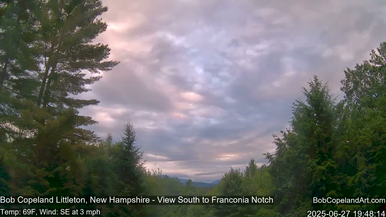 Franconia Sky Meteorology Live Cam - Littleton, New Hampshire, USA