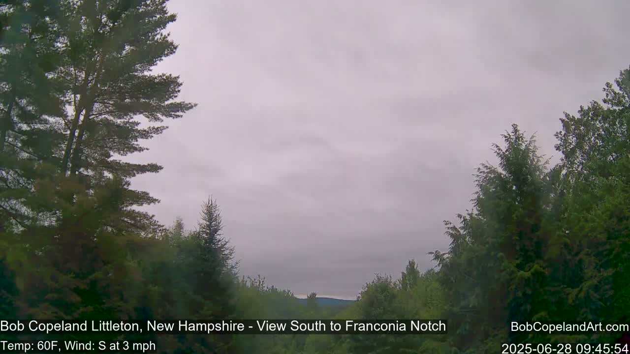 Franconia Sky Meteorology Live Cam - Littleton, New Hampshire, USA