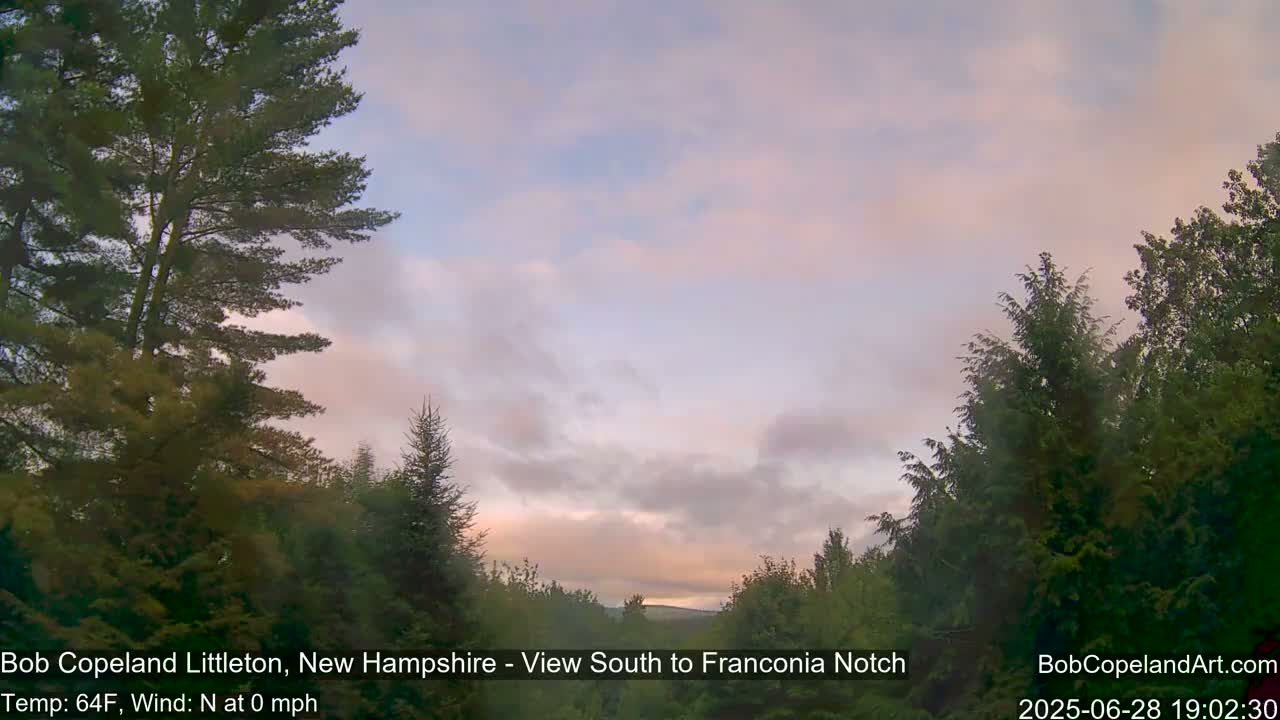 Franconia Sky Meteorology Live Cam - Littleton, New Hampshire, USA