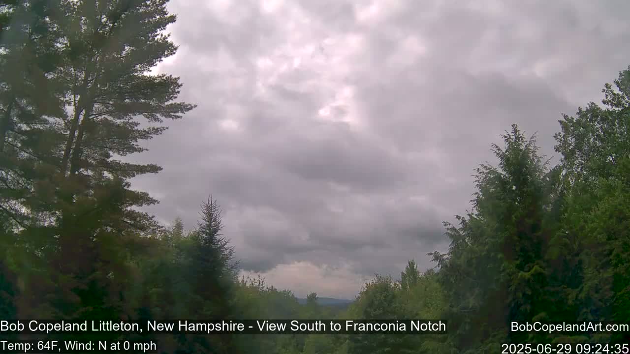 Franconia Sky Meteorology Live Cam - Littleton, New Hampshire, USA