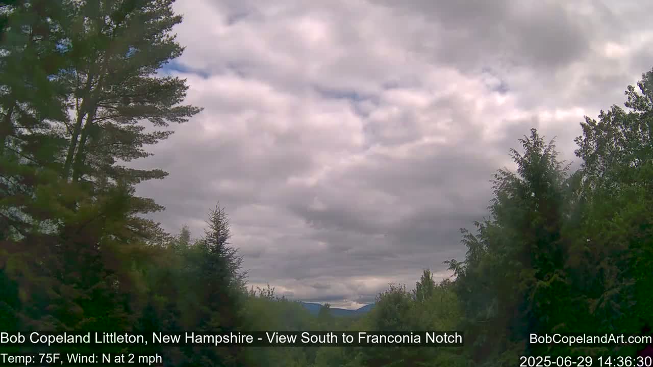 Franconia Sky Meteorology Live Cam - Littleton, New Hampshire, USA