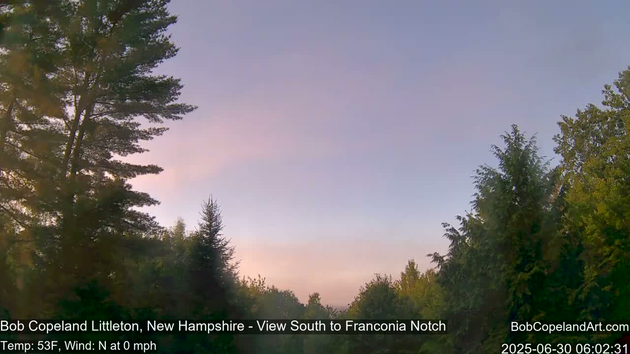 Franconia Sky Meteorology Live Cam - Littleton, New Hampshire, USA
