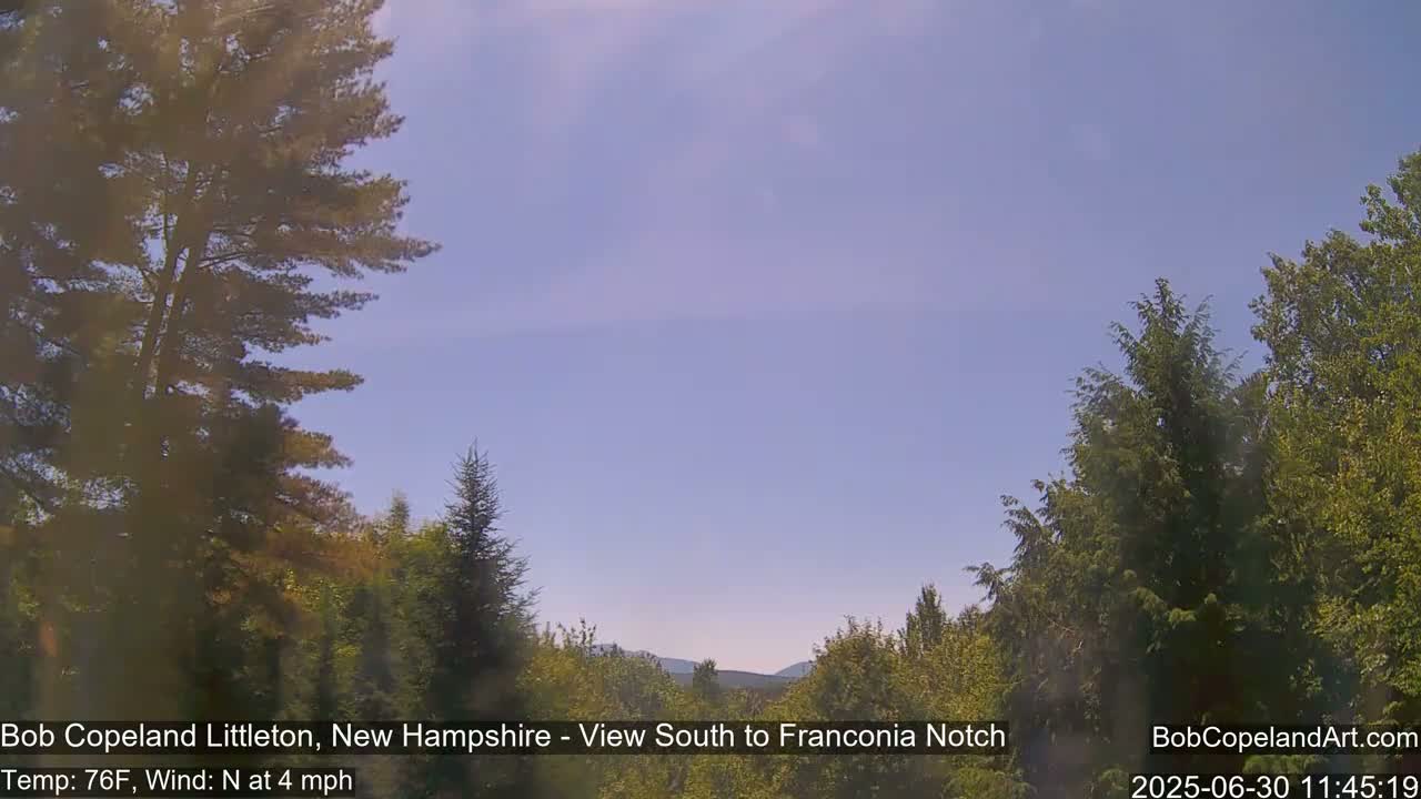 Franconia Sky Meteorology Live Cam - Littleton, New Hampshire, USA