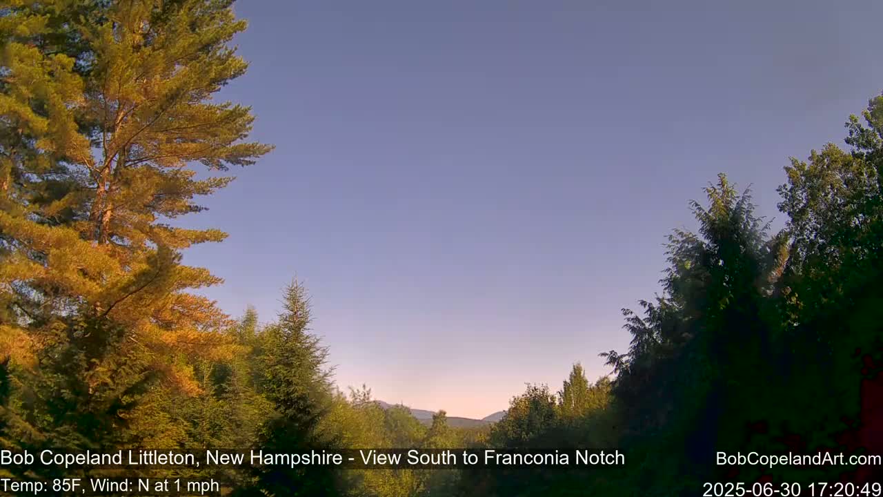 Franconia Sky Meteorology Live Cam - Littleton, New Hampshire, USA