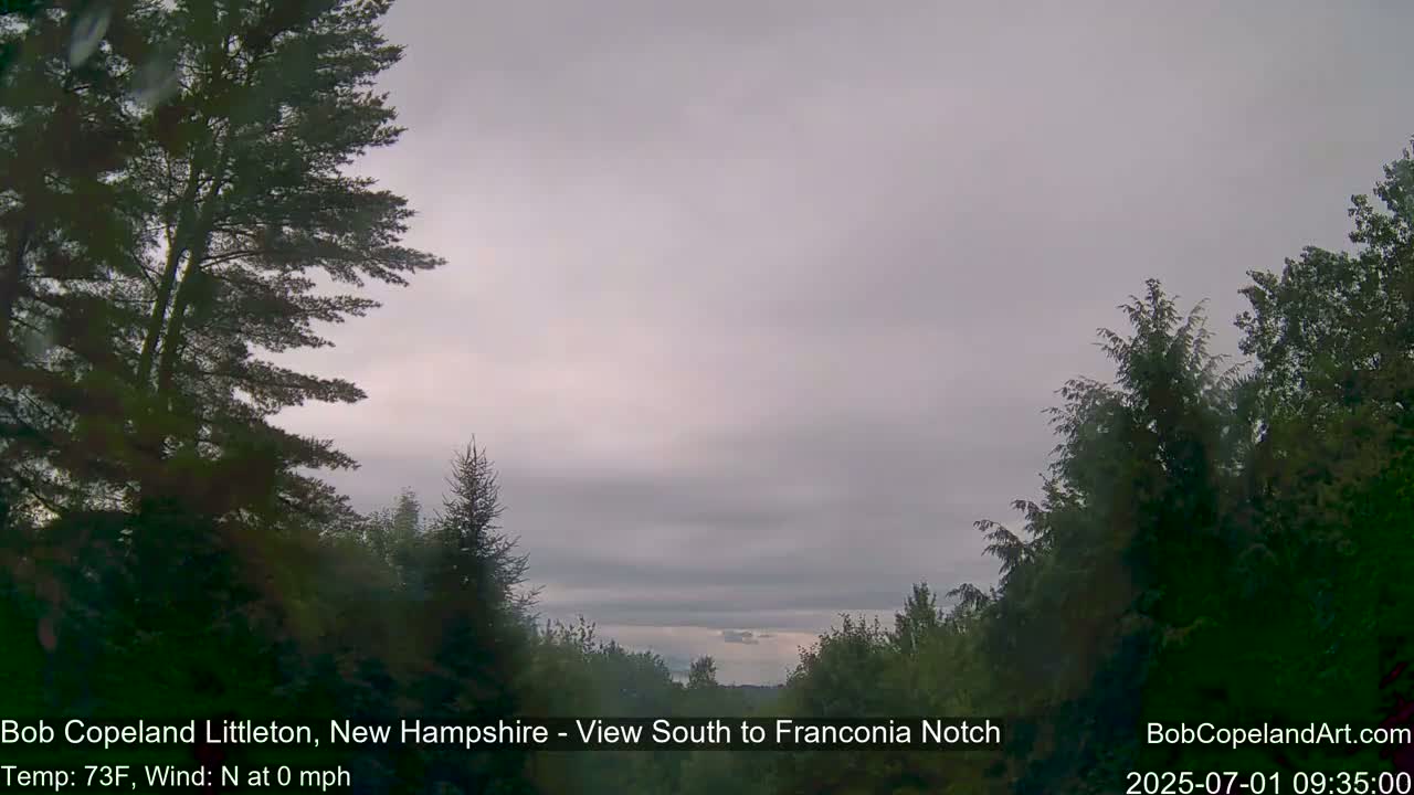 Franconia Sky Meteorology Live Cam - Littleton, New Hampshire, USA