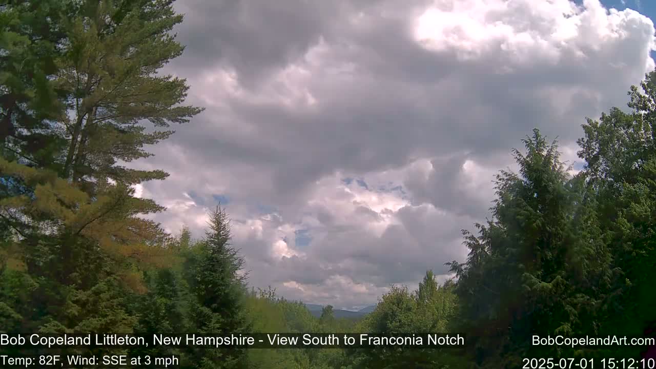 Franconia Sky Meteorology Live Cam - Littleton, New Hampshire, USA