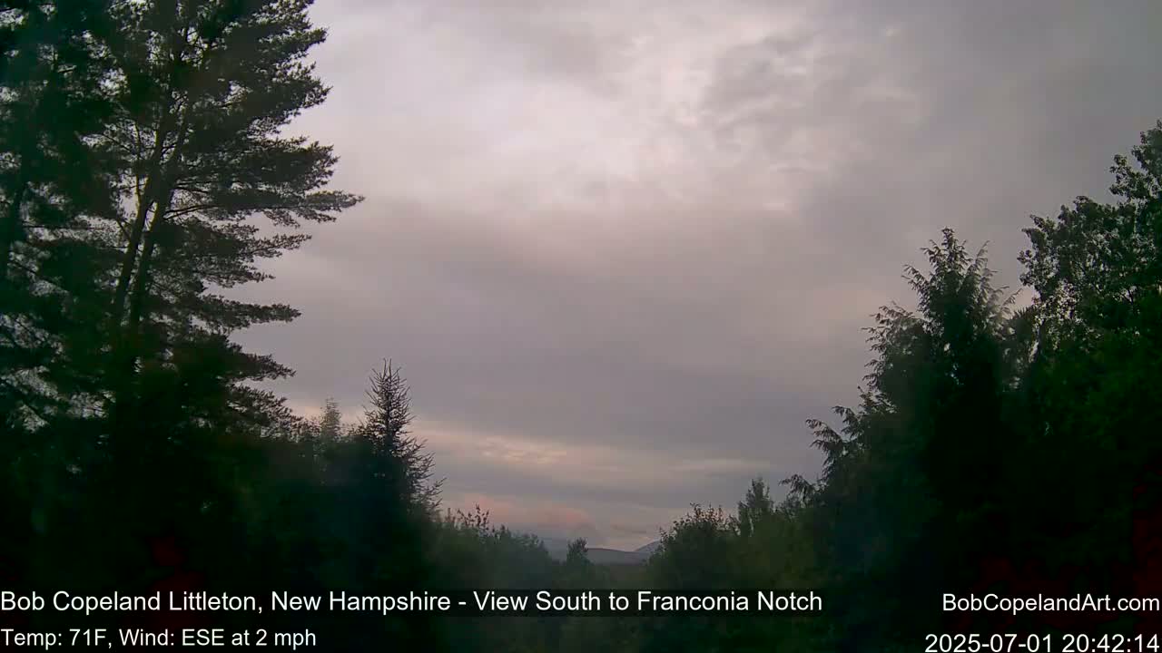 Franconia Sky Meteorology Live Cam - Littleton, New Hampshire, USA