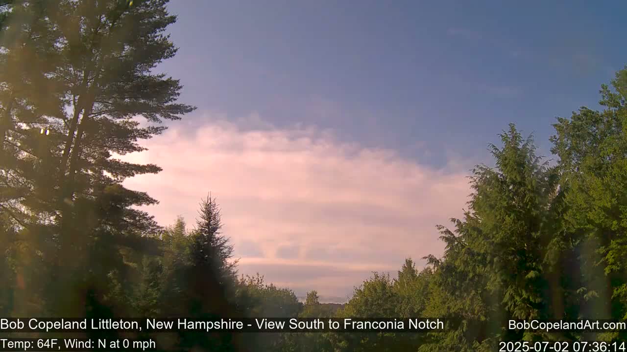 Franconia Sky Meteorology Live Cam - Littleton, New Hampshire, USA