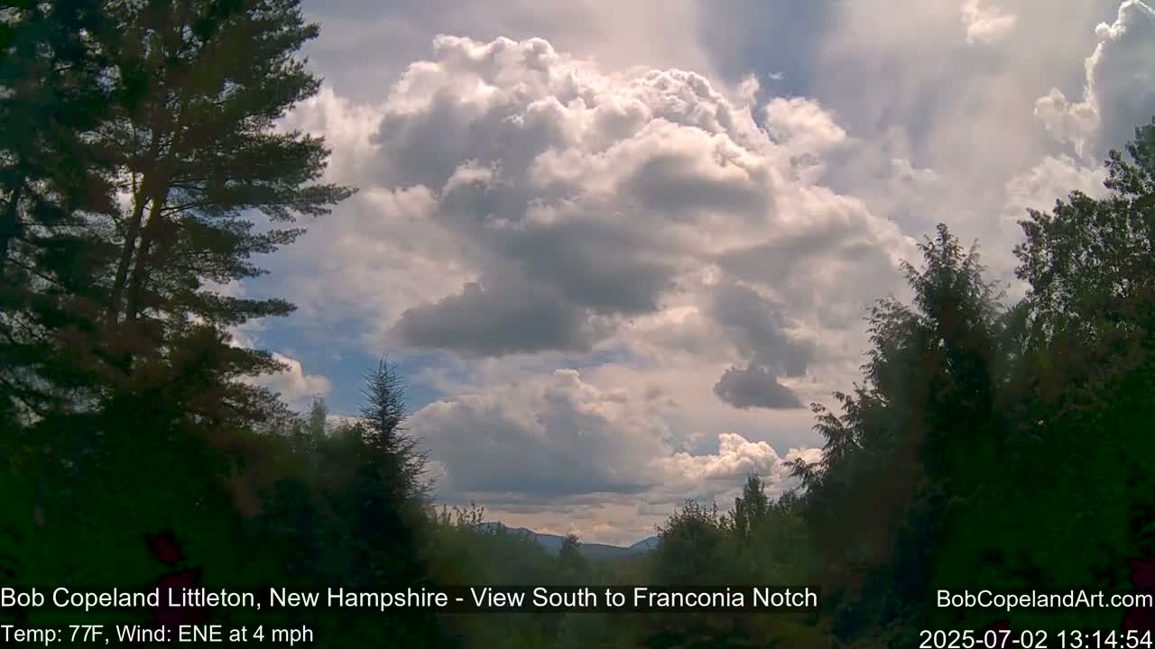 Franconia Sky Meteorology Live Cam - Littleton, New Hampshire, USA