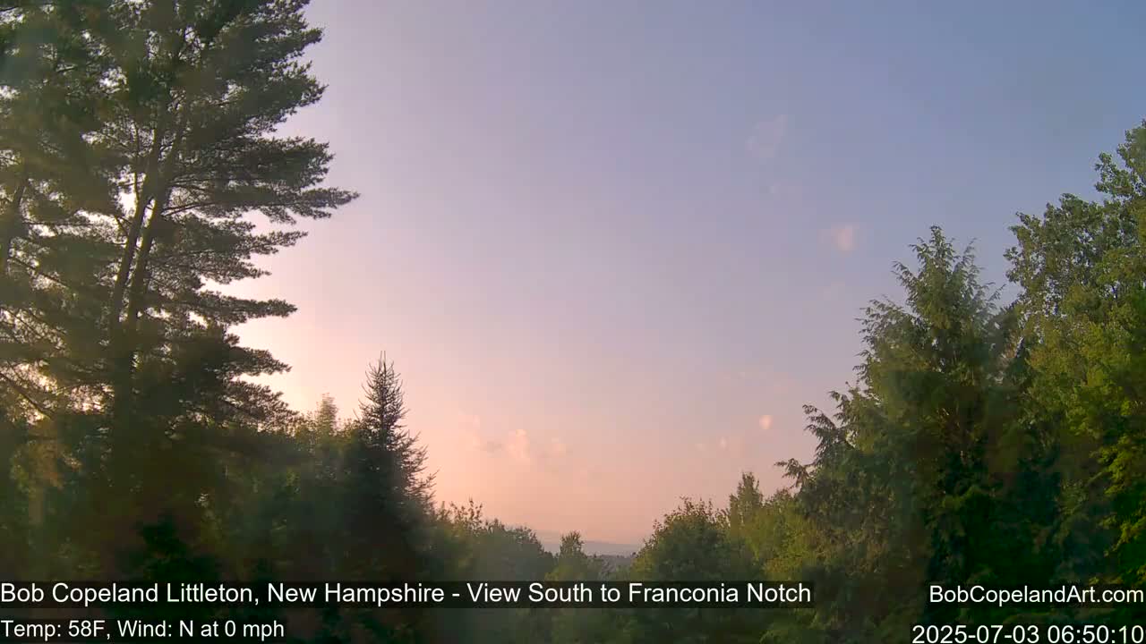 Franconia Sky Meteorology Live Cam - Littleton, New Hampshire, USA