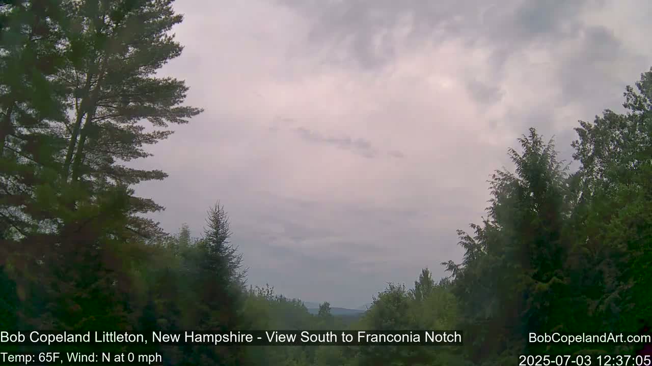 Franconia Sky Meteorology Live Cam - Littleton, New Hampshire, USA
