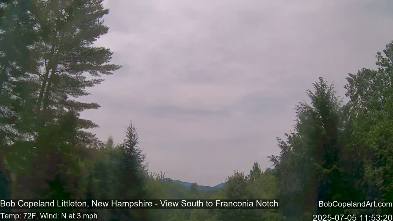 Franconia Sky Meteorology Live Cam - Littleton, New Hampshire, USA