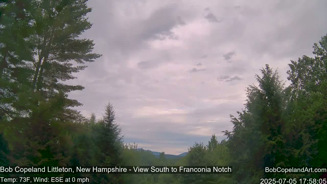 Franconia Sky Meteorology Live Cam - Littleton, New Hampshire, USA