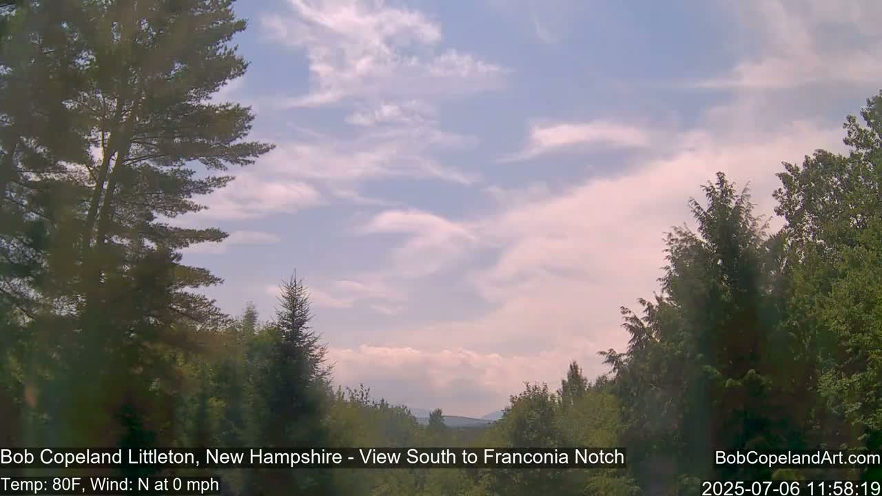 Franconia Sky Meteorology Live Cam - Littleton, New Hampshire, USA