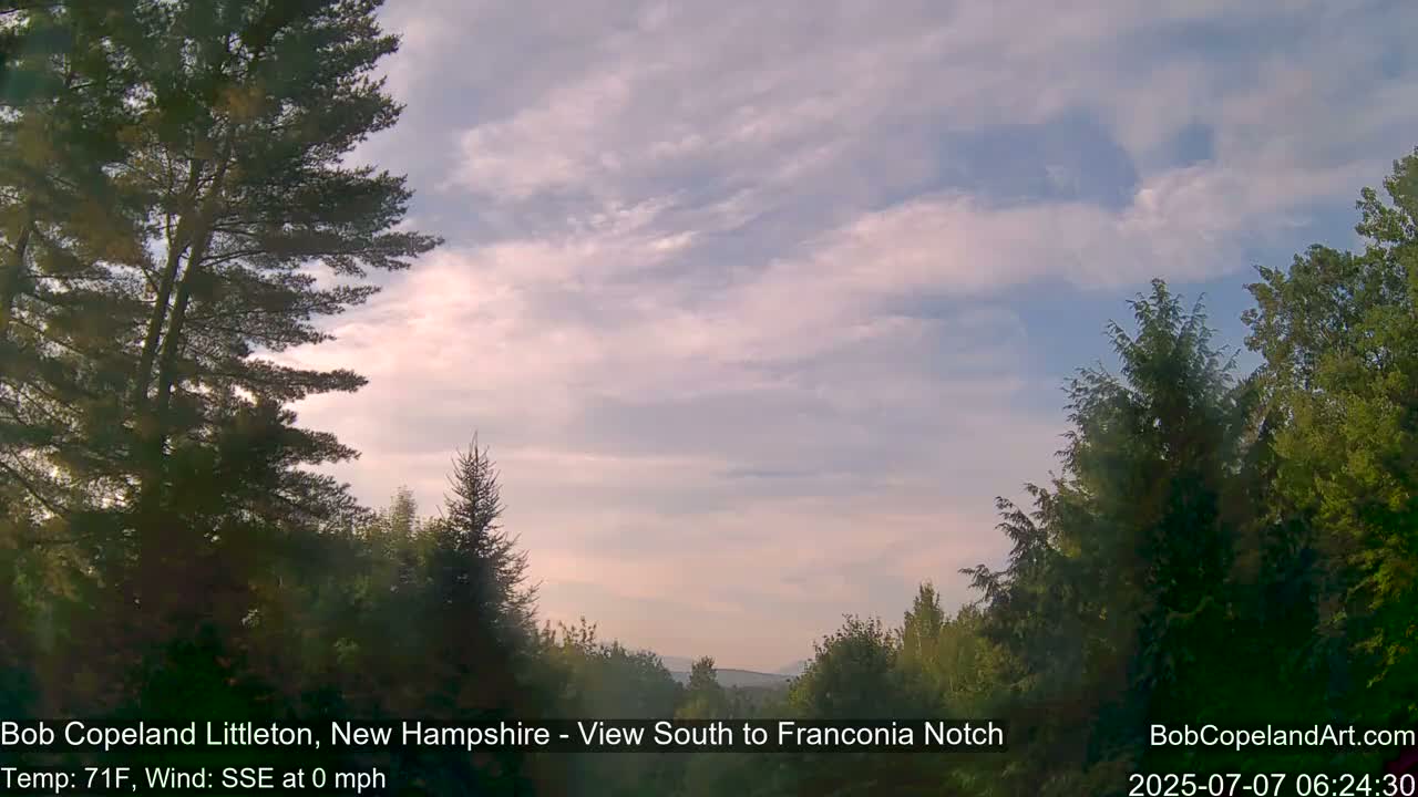 Franconia Sky Meteorology Live Cam - Littleton, New Hampshire, USA