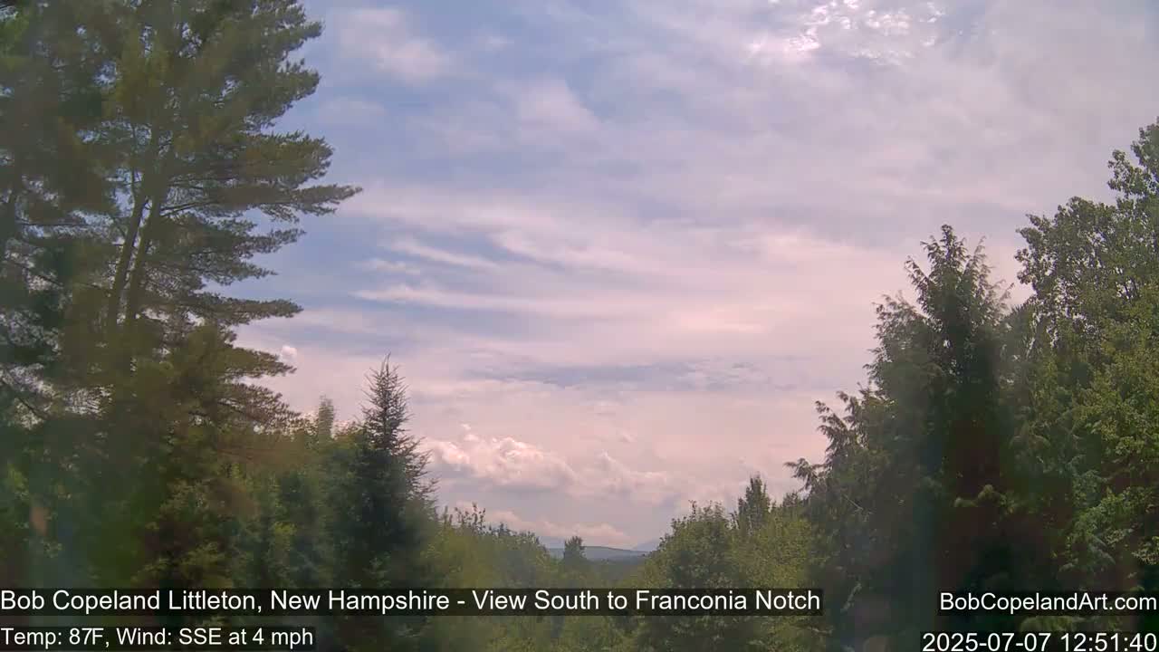 Franconia Sky Meteorology Live Cam - Littleton, New Hampshire, USA