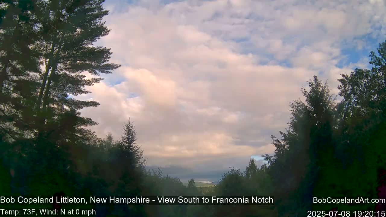 Franconia Sky Meteorology Live Cam - Littleton, New Hampshire, USA