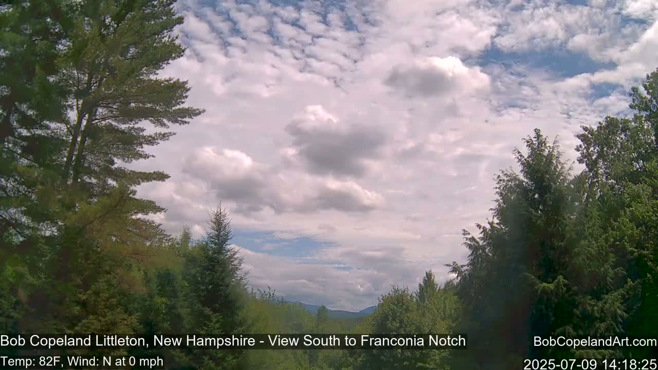 Franconia Sky Meteorology Live Cam - Littleton, New Hampshire, USA