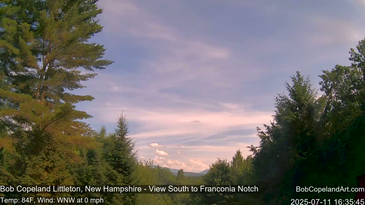 Franconia Sky Meteorology Live Cam - Littleton, New Hampshire, USA