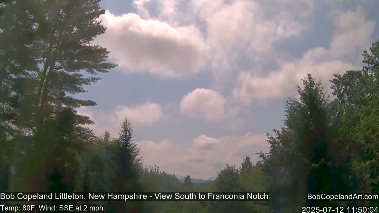 Franconia Sky Meteorology Live Cam - Littleton, New Hampshire, USA