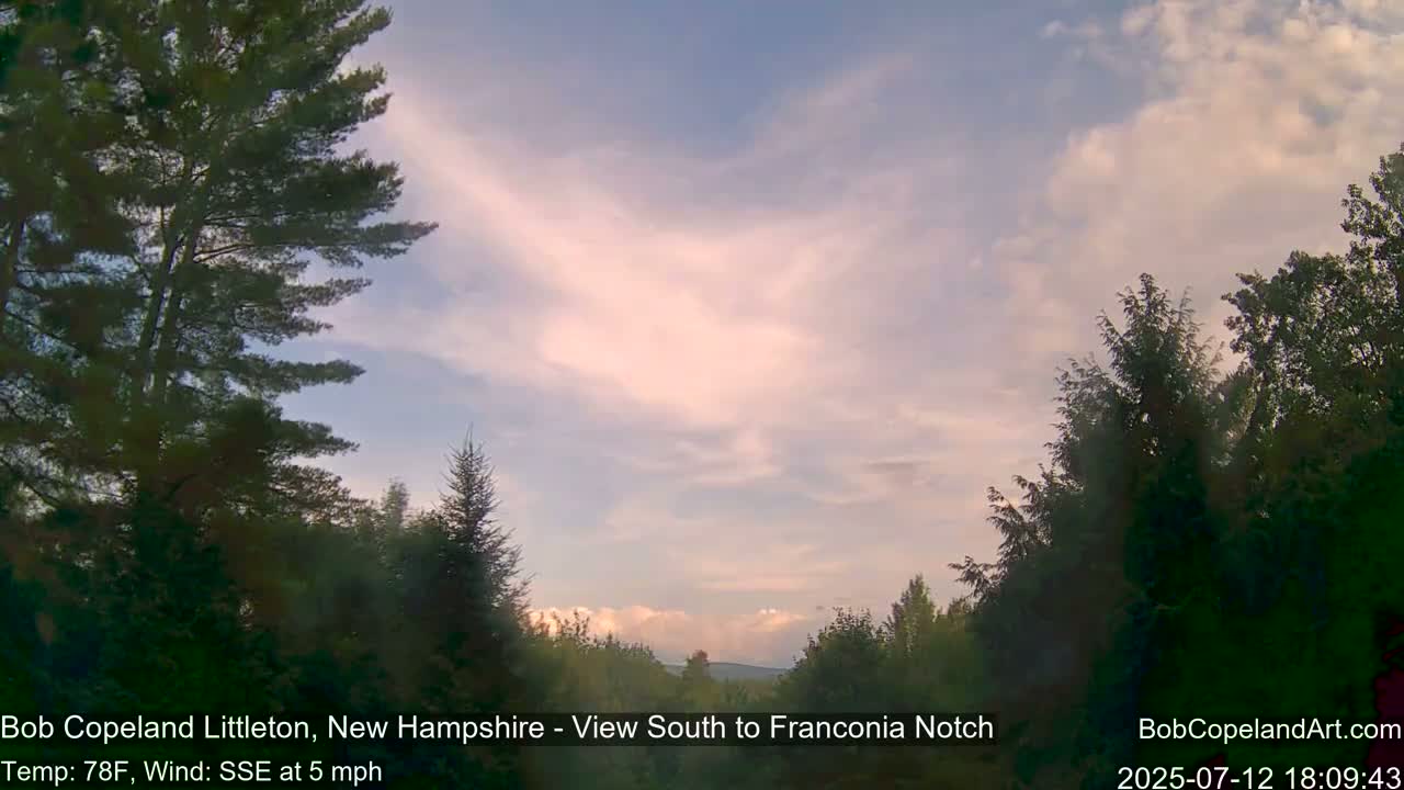 Franconia Sky Meteorology Live Cam - Littleton, New Hampshire, USA