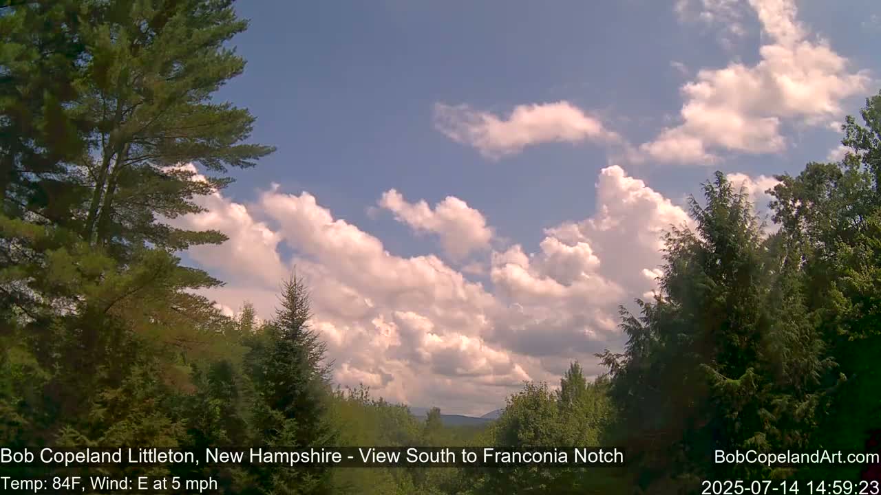 Franconia Sky Meteorology Live Cam - Littleton, New Hampshire, USA