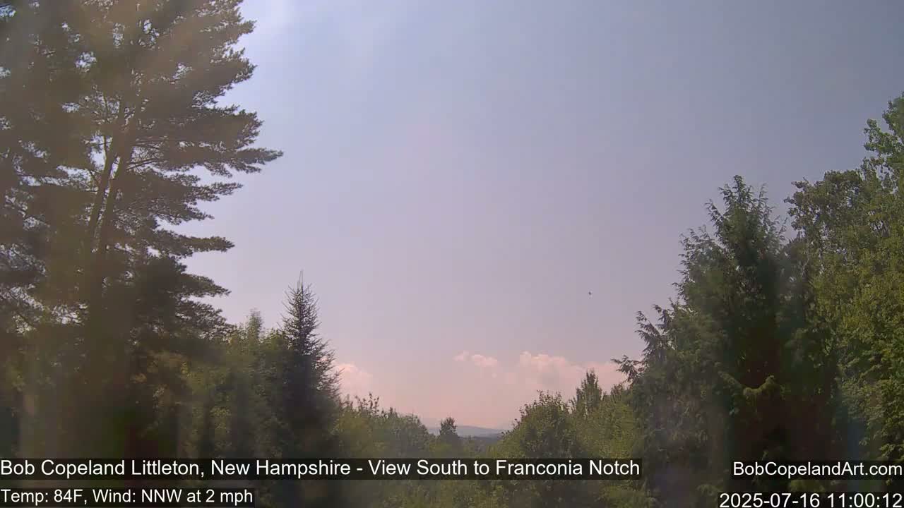 Franconia Sky Meteorology Live Cam - Littleton, New Hampshire, USA