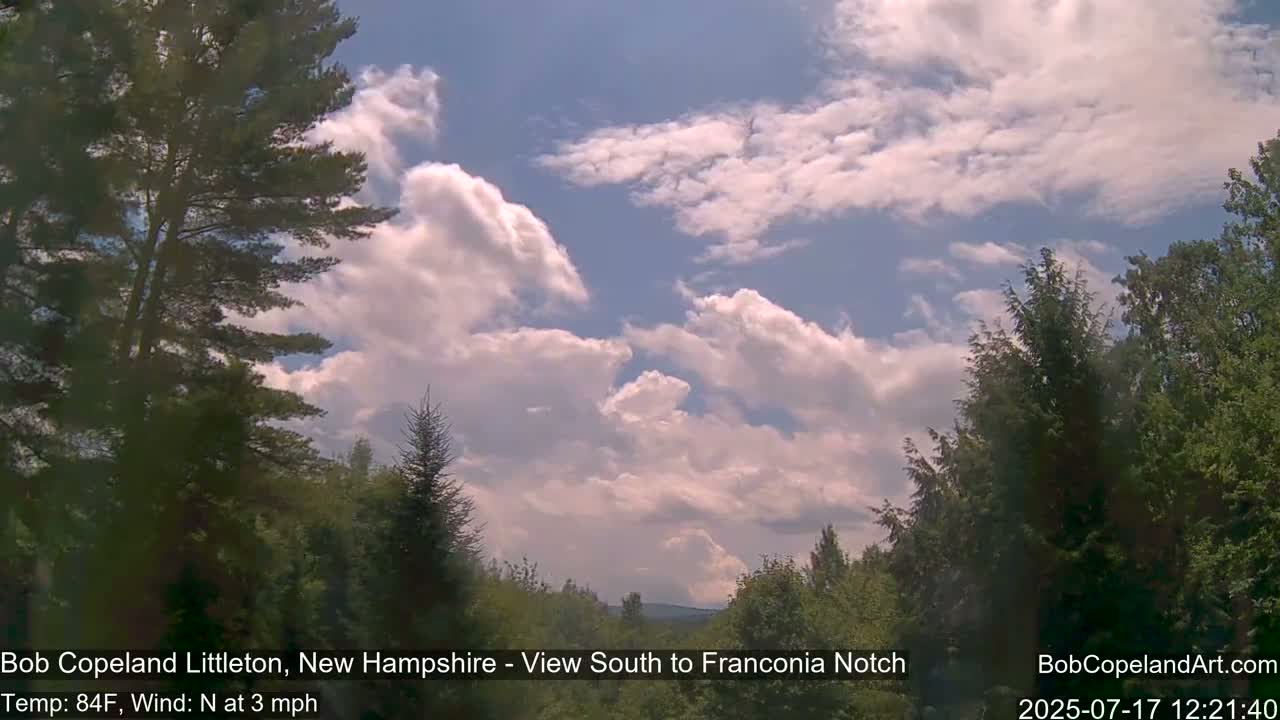 Franconia Sky Meteorology Live Cam - Littleton, New Hampshire, USA