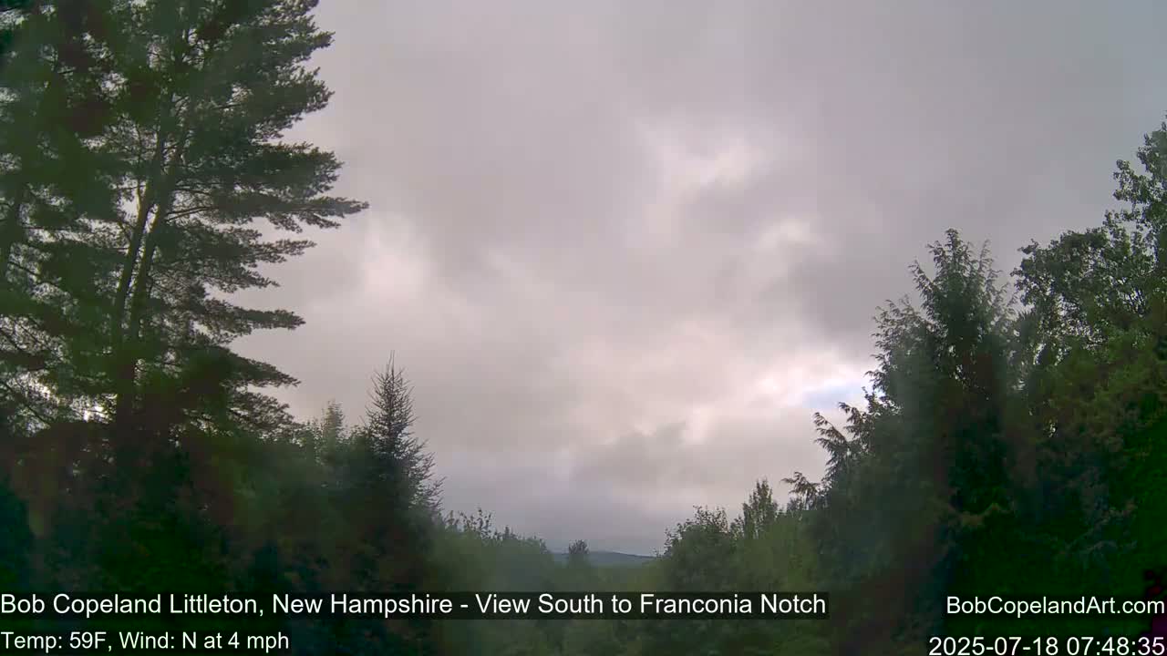 Franconia Sky Meteorology Live Cam - Littleton, New Hampshire, USA