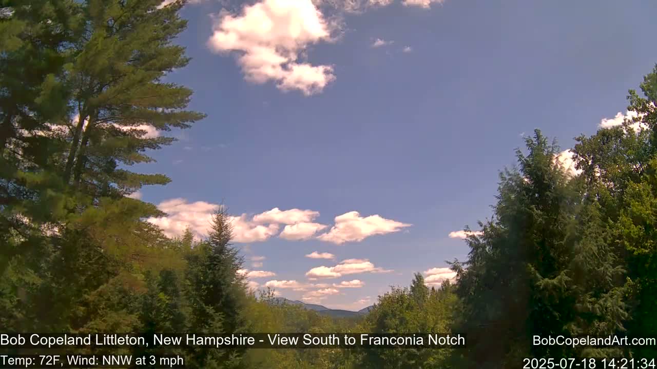 Franconia Sky Meteorology Live Cam - Littleton, New Hampshire, USA