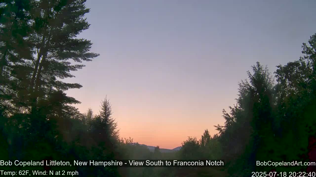 Franconia Sky Meteorology Live Cam - Littleton, New Hampshire, USA