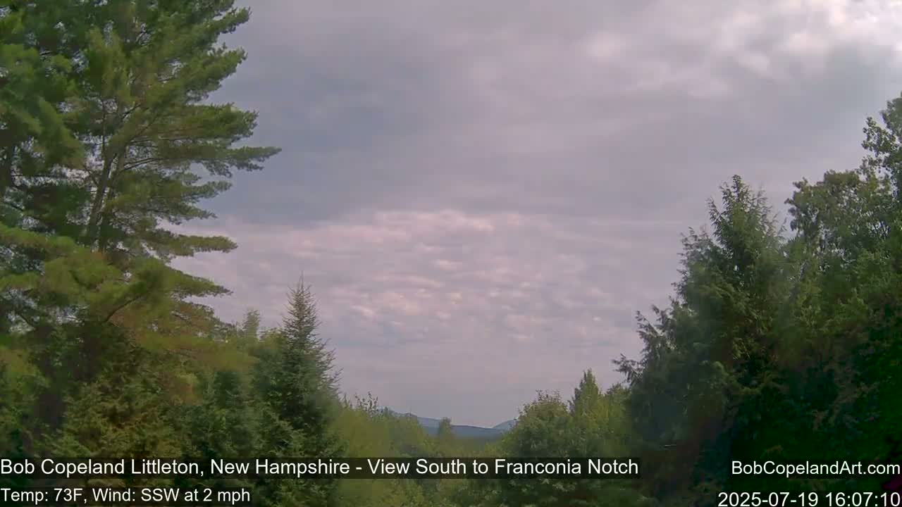 Franconia Sky Meteorology Live Cam - Littleton, New Hampshire, USA