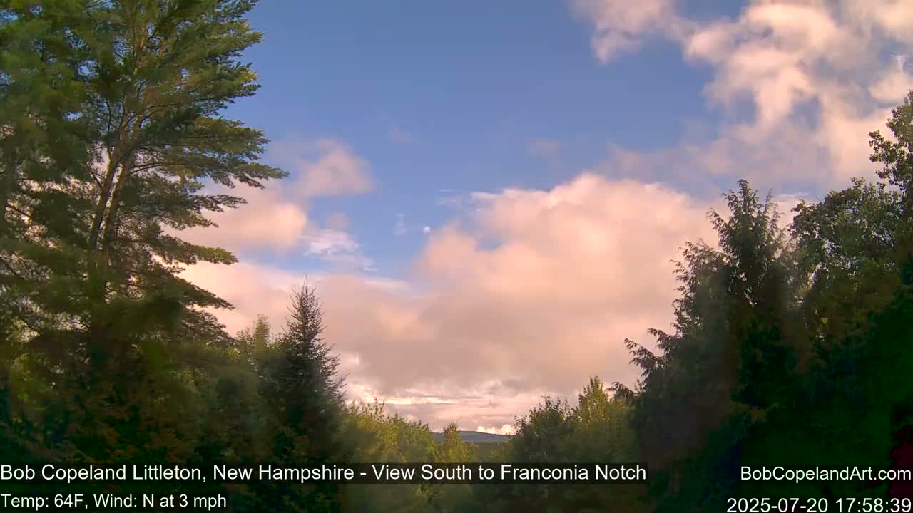 Franconia Sky Meteorology Live Cam - Littleton, New Hampshire, USA
