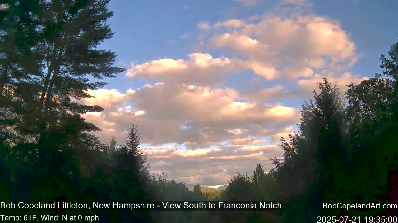 Franconia Sky Meteorology Live Cam - Littleton, New Hampshire, USA