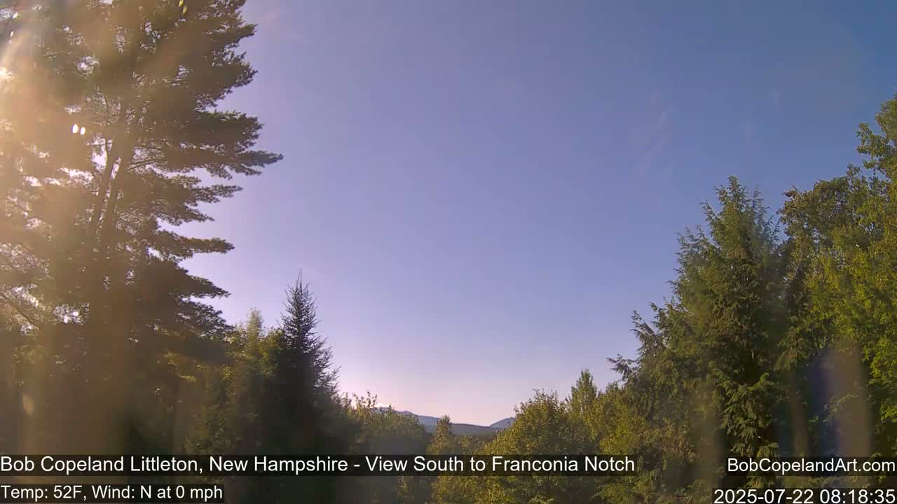 Franconia Sky Meteorology Live Cam - Littleton, New Hampshire, USA