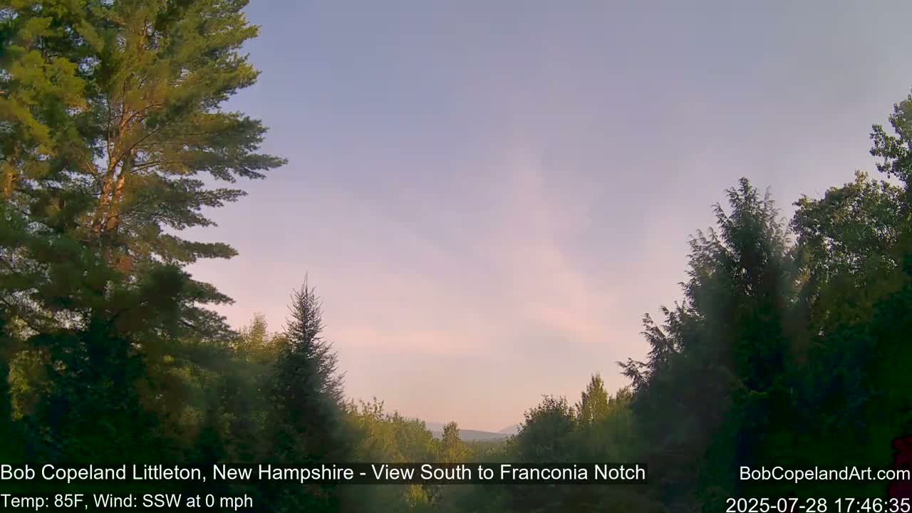 Franconia Sky Meteorology Live Cam - Littleton, New Hampshire, USA