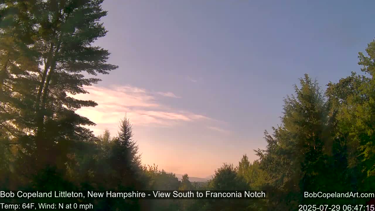 Franconia Sky Meteorology Live Cam - Littleton, New Hampshire, USA