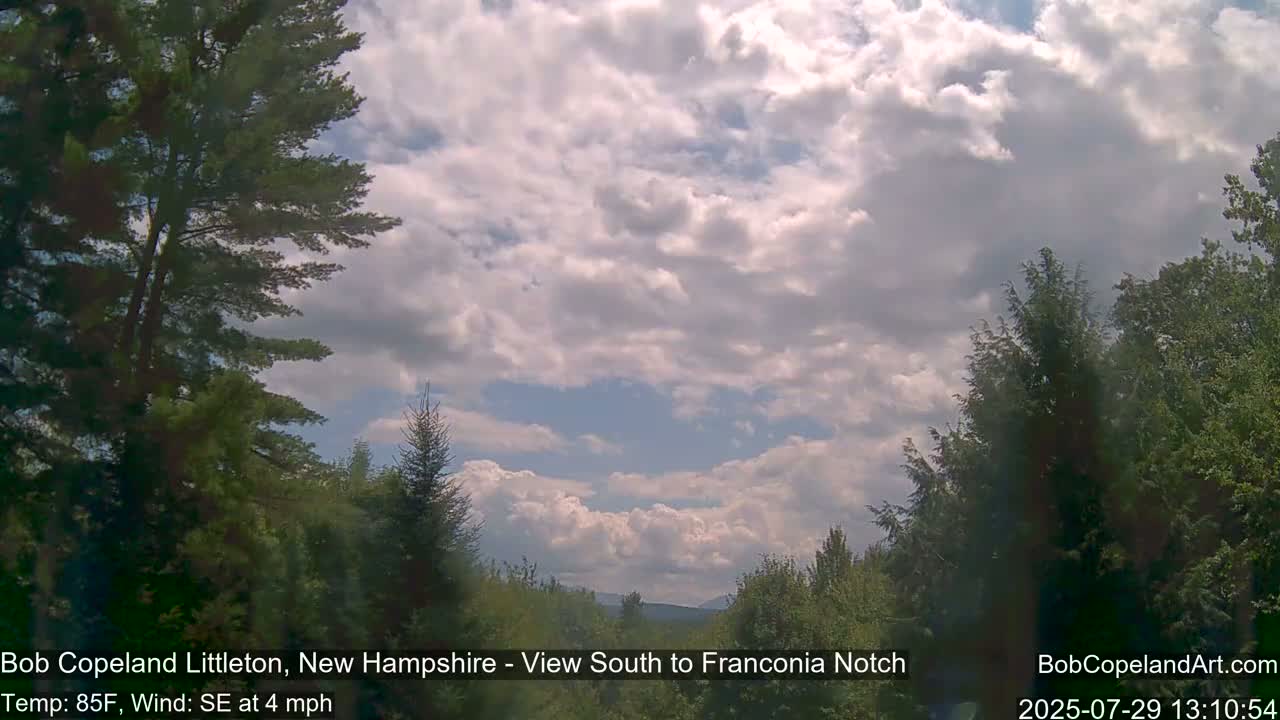 Franconia Sky Meteorology Live Cam - Littleton, New Hampshire, USA
